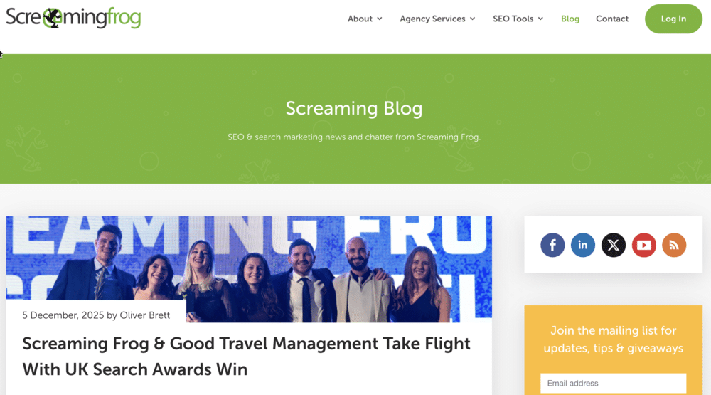 بلاگ اسکریمینگ فراگ