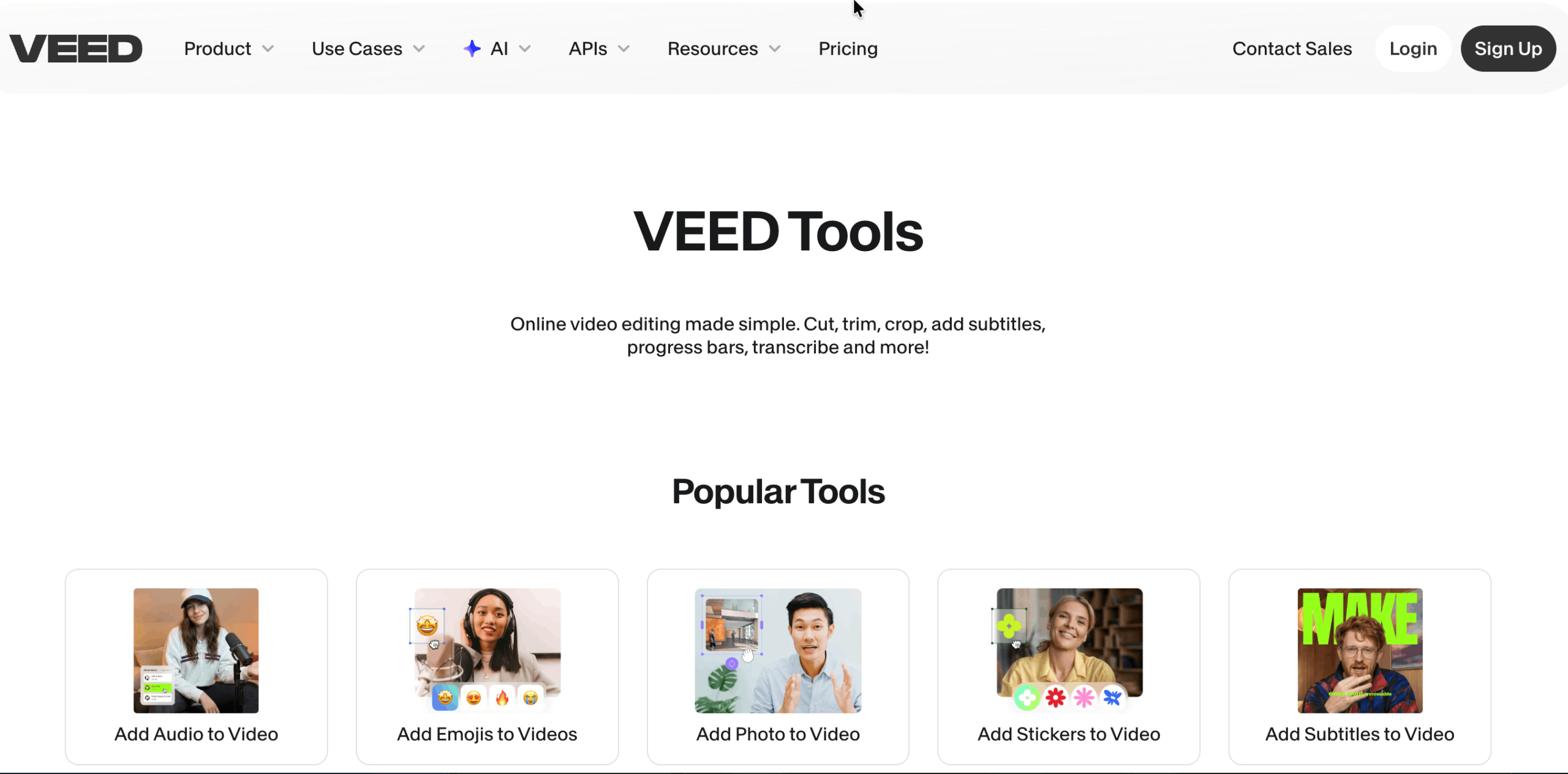 سایت هوش مصنوعی veed